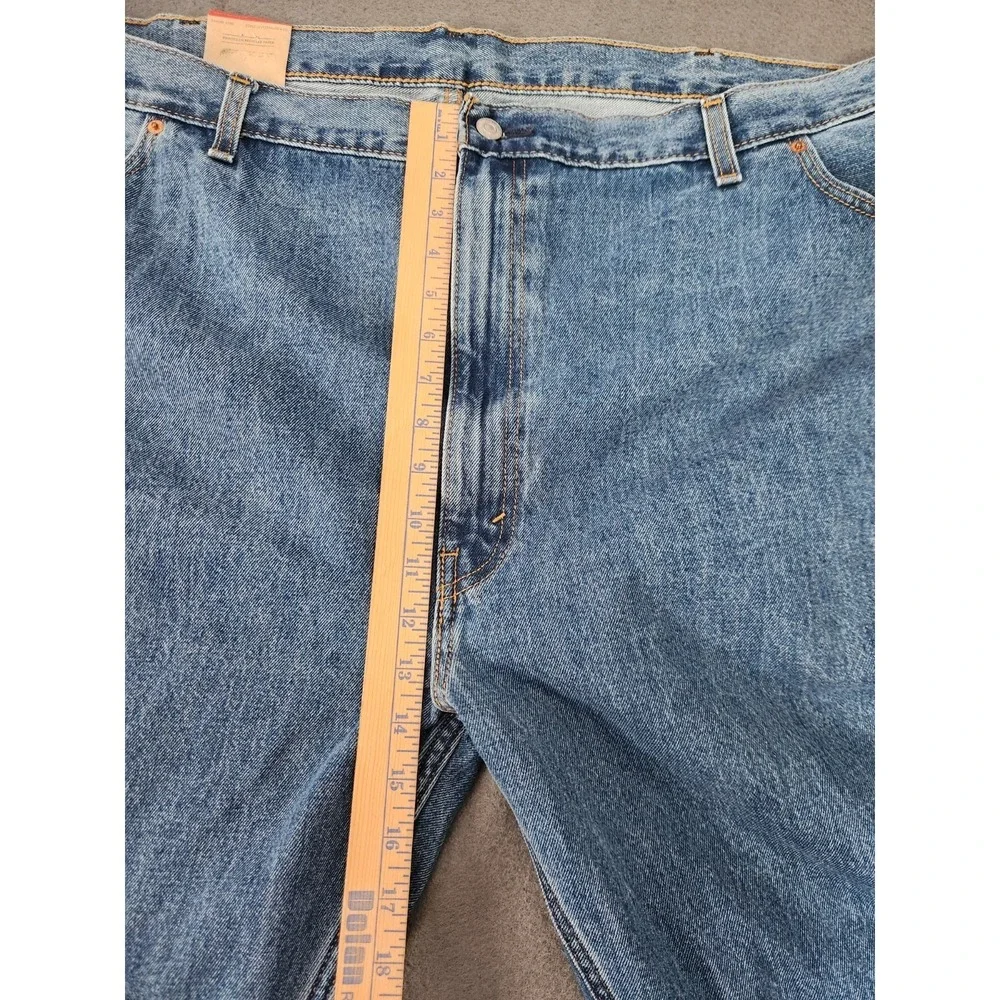 Levis 505 Jeans Men 54x30 Blue Straight Leg Zip Fly Denim Big & Tall Classic NEW